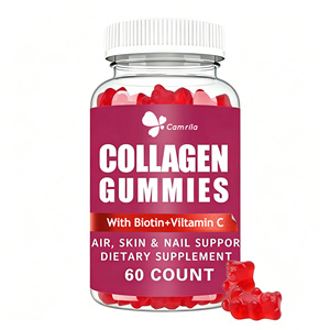 Gummies OEM personnalisées au collagène et à la biotine pour l'éclaircissement de la peau et la croissance des cheveux, supplément beauté riche en protéines pour le soutien immunitaire - Product Image 1