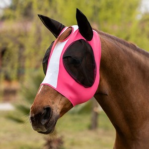 <span class=keywords><strong>Masque</strong></span> <span class=keywords><strong>anti</strong></span>-mouches élastique en nylon personnalisé pour chevaux avec protection en maille, produits équestres toutes saisons, équipement équestre - Product Image 2