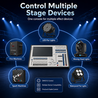 Touchscreen DMX512 Bühnenbeleuchtungs-Steuerkonsole mit Fadern für LED Par Moving Head Lights und Funkenmaschinen