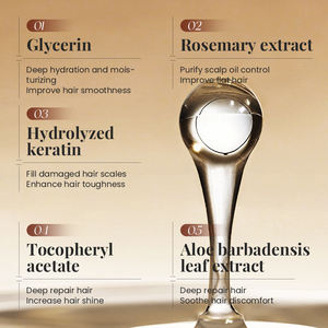 KORMESIC 350g Mascarilla Capilar Orgánica Sin Enjuague, Ligera, Voluminizadora, Control de Grasa, Refrescante y Fortalecedora con Romero, Oliva, Coco y Sakura - Product Image 4