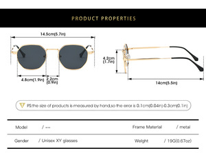 Thời trang 2025 Retro Oval Kim Loại phân cực UV400 Shades Kính mát - Product Image 3