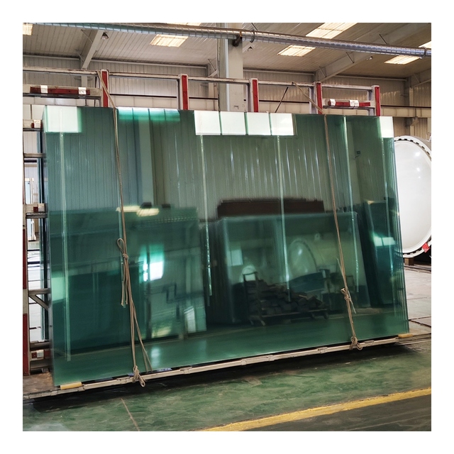 6.38mm 10.76mm  8mm 1.52pvb 8mm Clear Colored Toughened Tempered Laminated Glazing Glass