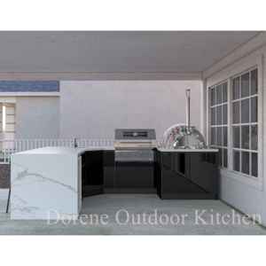 2026 dorene Modular BBQ đảo bếp ngoài trời nướng Set | tính năng cửa ra vào bằng thép không gỉ kèm theo Bar & vỉ nướng - Product Image 5