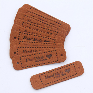 <span class=keywords><strong>Étiquette</strong></span>s en cuir PU faites <span class=keywords><strong>à</strong></span> la <span class=keywords><strong>main</strong></span> avec amour, pour vêtements, bricolage, sacs de chapeau, accessoires de couture, 20 pièces - Product Image 4