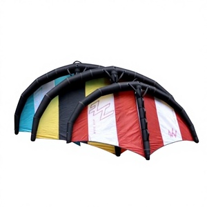 Planche de surf gonflable à voile, planche de SUP sans moteur, <span class=keywords><strong>cerf</strong></span>-<span class=keywords><strong>volant</strong></span>, planche de glisse terrestre, planche de voile à vent manuelle, noir/jaune - Product Image 6