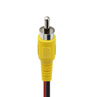 Kabel Ekstensi Sinyal AV Konektor RCA Male untuk Kamera Mobil dengan Kontrol Trigger dan Video Mundur yang Dapat Disesuaikan