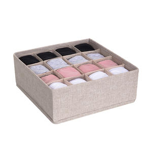 High Quality Home Separated Underwear Storage <b>Box</b> Hot Selling 7/16/24 Grids <b>Sock</b> Storage Organizer Boxs - Product Image 3