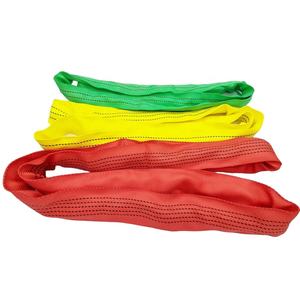 高品質3トンリフティング容量黄色ソフトラウンドポリエステルスリングエンドレスデザイン - Product Image 6