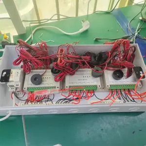 Elektrik sayacı çok kanallı 80A 6 yollu AC 2 üç fazlı modüller RS485 MODBUS-RTU tek fazlı enerji ölçer