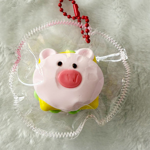 ของเล่นบีบแกะสลักรูปหมูน้อยทำจากซิลิโคนขายส่ง สำหรับบรรเทาความเครียดและตกแต่ง - Product Image 1