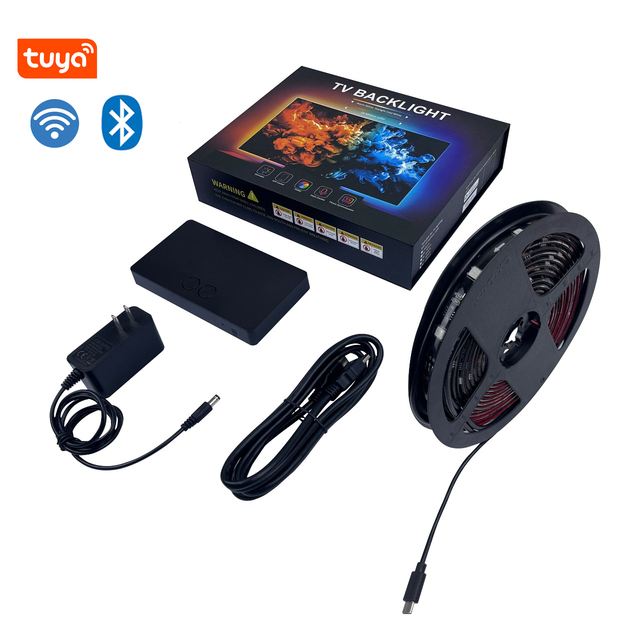 WiFi Dual Mode HDMI TV Backlight Strip Light Smart Ambient LED Backlight Kit Screen Sync Dynamic Scene for Living Room