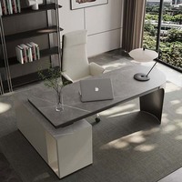 Mobilier de bureau de gestion de luxe bureau de travail bureau de patron au design moderne ensemble de bureau de direction table de bureau avec chaise