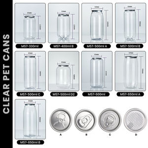 Bottiglie Personalizzate Cundao per Succhi, Caffè e Bevande, Lattine con Coperchio in Alluminio, Contenitori Trasparenti per Negozi di Bevande - Product Image 4