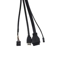 Chasis Cable de Panel frontal USB 3,0 Cable de extensión USB 3,1 Interruptor de alimentación Placa PCB Cable de conexión de placa base