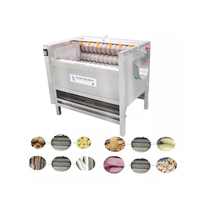 Borstelroller Zeevruchten Reinigingsmachine Octopus Krab Mossel Kreeft Wasmachine White Radijs Borstel Wasmachine