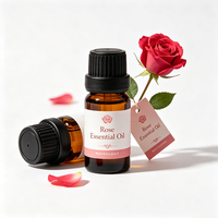 Huile Essentielle de Rose Pure Naturelle Biologique Éclaircissante Hydratante Soin de la Peau Apaisante Aromathérapie Huile de Massage et de Diffusion