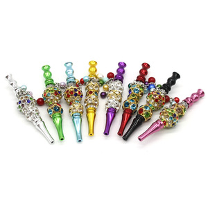Embouts buccaux réutilisables en gros avec chaîne en acier inoxydable, embouts en silicone et résine pour chicha - Product Image 4