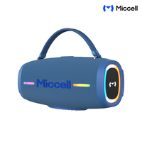Enceintes DJ sans fil Miccell en gros, 2400 mAh, 30 W, avec lumières RGB pour fêtes au bord de la piscine et camping