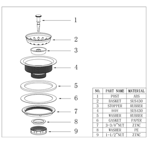 Olde Saringan Wastafel Dapur 4-1/2 "Duo Baja Tahan Karat Terlaris - Product Image 4