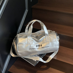 Bolsa de Deporte Impermeable de PU para Gimnasio y Viajes con Compartimento para Zapatos, Separación Húmedo/Seco, Bolsa de Fin de Semana Deportiva Unisex, Logotipo Personalizado Disponible - Product Image 6