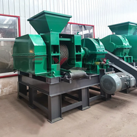 Presse à rouleaux hydraulique haute pression à grande capacité, moteur AC, machine à fabriquer des briquettes de charbon de bois comprimé, boule de cendres de fumier de vache