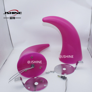 Nouveau Klaxon LED JSHINE en forme de cornes de démon pour Hino EG100 (1976-1990) – Remplacement pour motos à trois <span class=keywords><strong>roues</strong></span>, camions et SUV, modèle JX-Horn-02 Rose - Product Image 4