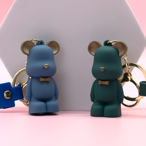 2025 Mới Thiết Kế Phim Hoạt Hình 3D Dễ Thương PVC Động Vật Móc Khóa Bán Buôn Tùy Chỉnh Sang Trọng Giải Trí Loạt Gấu Móc Khóa Trong Số Lượng Lớn - Product Image 3