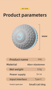 Palla Giocattolo Elettrica Intelligente Moderna per Cani, con Funzione di Pulizia dei Denti, Ricaricabile, in Silicone - Product Image 6