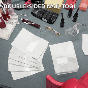 Almohadillas de doble cara para quitar esmalte de uñas, limpiador sólido de algodón no tejido, 50-100 unidades - Product Image 2