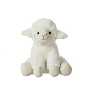Peluche Personalizzato a Forma di Pecora Carina, Morbido Giocattolo in <span class=keywords><strong>Pelliccia</strong></span> Bianca Riccioluta con Grande Faccina Sorridente, Ideale per Regali Promozionali - Product Image 4