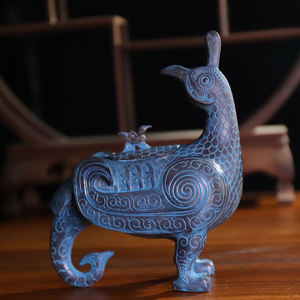 중국 레트로 스타일의 고급 황동 수공예품, 문화 전시회 기념 선물용 맞춤형 홈 데코 - Product Image 2