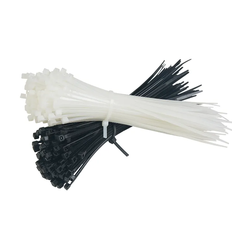 Gravata de cabo branca de nylon de plástico de alta qualidade