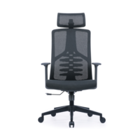 Fauteuil de bureau ergonomique de luxe en gros, chaise de direction moderne en tissu robuste pour ordinateur