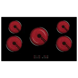 China Manufacturer Customized Appliances 5 Burner Ceramic Glass Built in Electric Cooktop