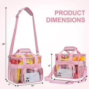 <b>Clear</b> <b>Bag</b> Stadium <b>Clear</b> Tote <b>Bag</b> with Removable Strap <b>Clear</b> Lunch <b>Bag</b> for Work-Sports - Product Image 4