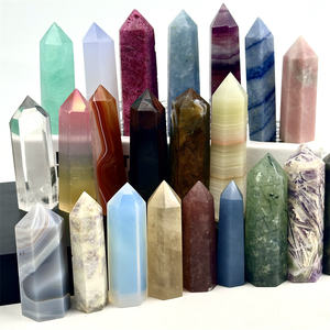 Points de cristal multicolores Énergie saine Quartz rose Améthyste Agate <span class=keywords><strong>Lapis</strong></span> <span class=keywords><strong>Lazuli</strong></span> Point Tower Pour la décoration de la maison - Product Image 4