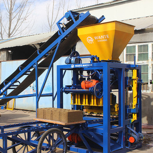 מכונות עבור רעיונות עסקיים קטנים בלוק יצרן בטון בטון בטון מלט QT4-24 בלוק עשיית מכונה לבנים חלול - Product Image 2