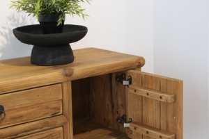 Wholesale High Quality <strong>Cheap</strong> Price Antique Wooden Curved Hallway Corner <strong>Console</strong> <strong>Table</strong> for Living Room - Product Image 4
