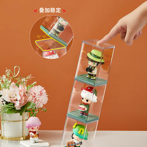 Caja de Almacenamiento para Figuras Pop Mart, Exhibidor Acrílico Transparente Apilable con Tapa para Colección de Figuras de Juguete, Capacidad para 25 - Product Image 5