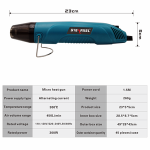 <span class=keywords><strong>Pistola</strong></span> de Soldadura de Aire Caliente para Plástico, Soldador de Pisos de <span class=keywords><strong>PVC</strong></span> Portátil Industrial de 300 W - Product Image 4