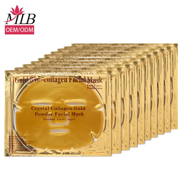 24k oro bio-collagene collagene cristallo viso idratante anti invecchiamento collagene maschera facciale coreano cura della pelle oem odm produttore