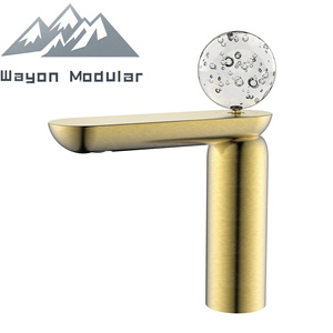Wayon Matte Black Waterfall Bathroom Basin Faucet Modern Single Handle Low <strong>Top</strong> Mixer <strong>Tap</strong> - Product Image 5