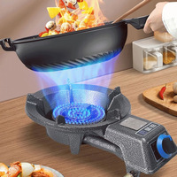 Cuisinière à gaz robuste en fonte de fer, style hôtelier, à haute puissance, pour usage domestique et extérieur, avec installation sur table