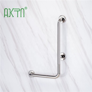 Barres d'appui murales en acier inoxydable SUS304 <span class=keywords><strong>pour</strong></span> salle de bain, barres d'appui en forme de L <span class=keywords><strong>pour</strong></span> personnes âgées, barres d'appui <span class=keywords><strong>pour</strong></span> toilettes handicapées, <span class=keywords><strong>barre</strong></span> d'appui d'angle <span class=keywords><strong>pour</strong></span> <span class=keywords><strong>douche</strong></span> - Product Image 1