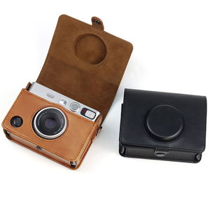 กระเป๋าใส่กล้องแนววินเทจสำหรับ <span class=keywords><strong>Fujifilm</strong></span> <span class=keywords><strong>Instax</strong></span> <span class=keywords><strong>Mini</strong></span> <span class=keywords><strong>Evo</strong></span>,กระเป๋าแนวเรโทร PU สะพายไหล่เคสป้องกันสำหรับ <span class=keywords><strong>Instax</strong></span> <span class=keywords><strong>Mini</strong></span> <span class=keywords><strong>Evo</strong></span> - Product Image 3