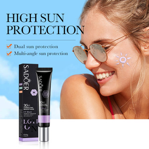 Apprêt de base de maquillage haute protection solaire SADOER de marque privée <span class=keywords><strong>pour</strong></span> le visage et le corps correcteur avec écran solaire Spf 30 - Product Image 2