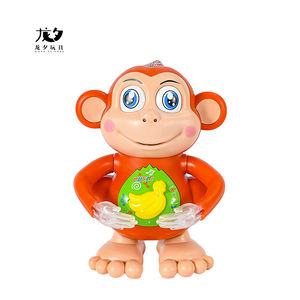 LONGXI mono de juguete de dibujos animados intermitente rodillo caminar animales juguetes LED plástico Anime juguetes <span class=keywords><strong>bailando</strong></span> <span class=keywords><strong>monos</strong></span> - Product Image 1