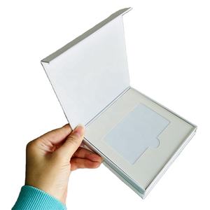 Scatola di imballaggio in cartone a forma di libro nero personalizzato scatola regalo magnetica Nfc scatola di biglietti da visita in metallo confezione - Product Image 3