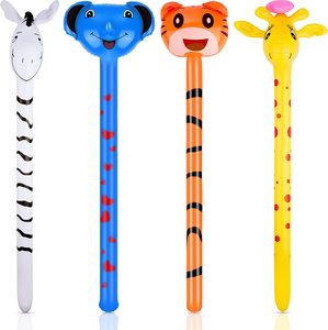 Jouets gonflables Grenouille Tigre Vache <span class=keywords><strong>Girafe</strong></span> Panda Ballons Bâtons Marteau gonflable Animaux gonflables pour les enfants Jouets <span class=keywords><strong>de</strong></span> fête - Product Image 1