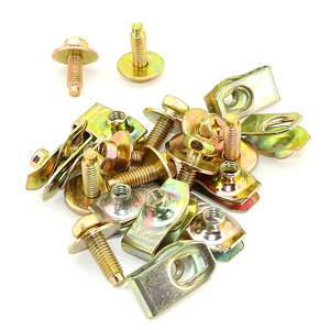 Boulons M6 avec rondelles et clips pour plaque de protection du capot moteur et doublure de pare-chocs, 178 pièces - Product Image 3